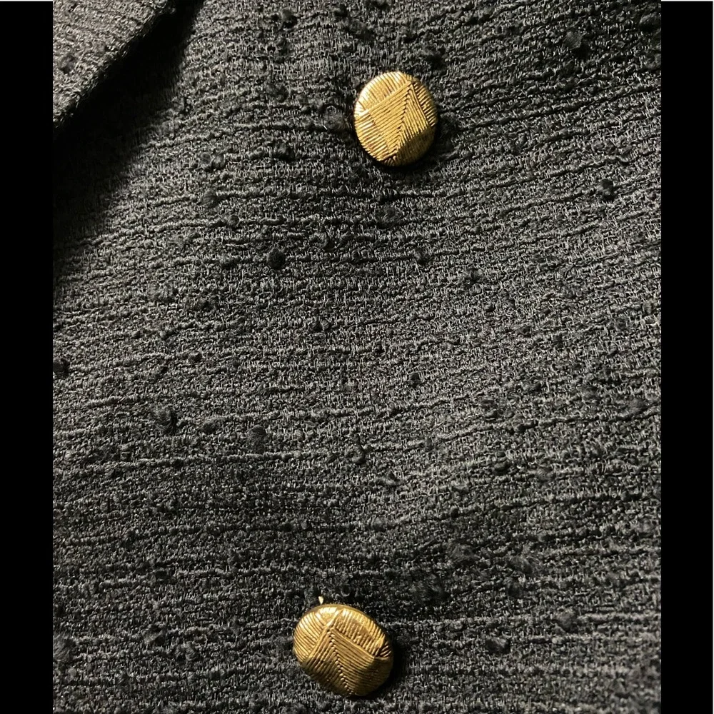 Zara Black Textured/Tweed Blazer - Picture 10 of 10